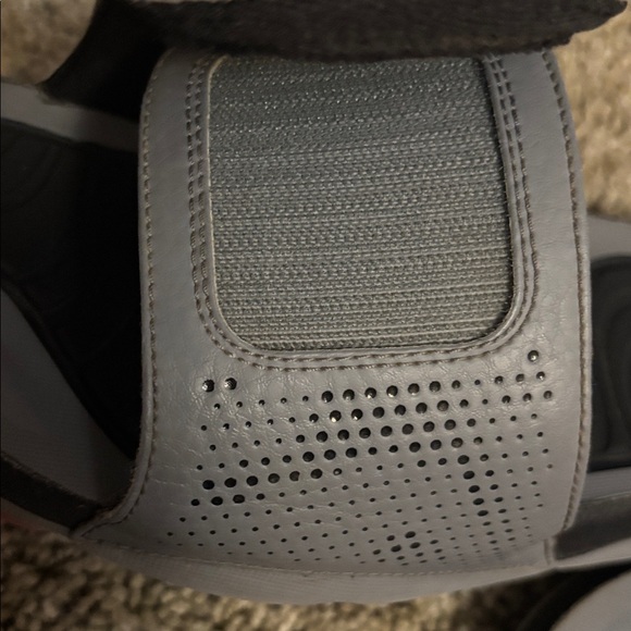 Nike Air Jordan Men's Perforated Gray Slide Sandals - Picture 7 of 7